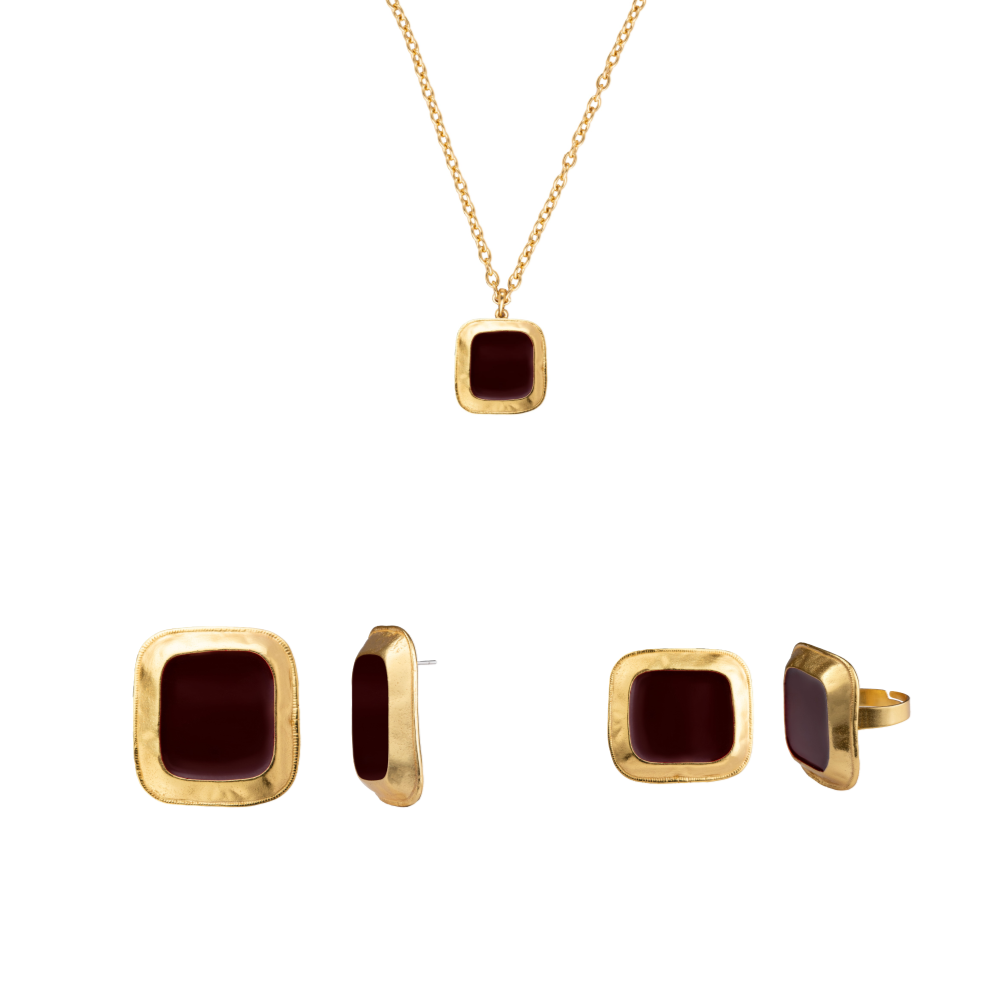 SET “Resonance burgundy gold”